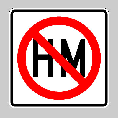 no hazardous materials sign