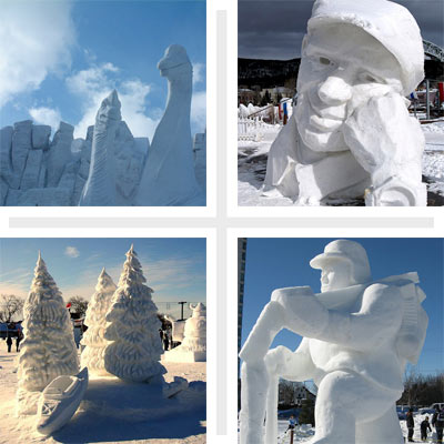 snow sculptures