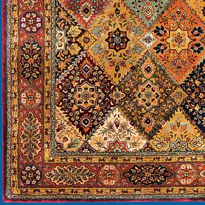 further detail of Indian made, Persian designed oriental rug from Safavieh Home Furnishings