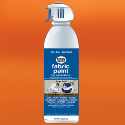 a can of Simply Spray's Upholstery Paint spray paint
