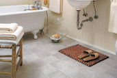 bathroom with vinyl floor