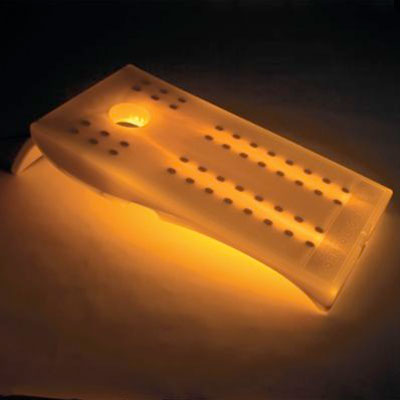 light-up version of the popular game cornhole is one of the wackiest yard and garden products