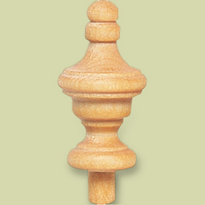 Make a finial doorstop
