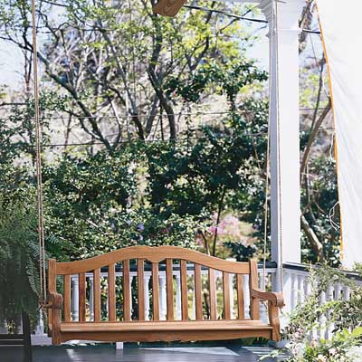Install a porch swing