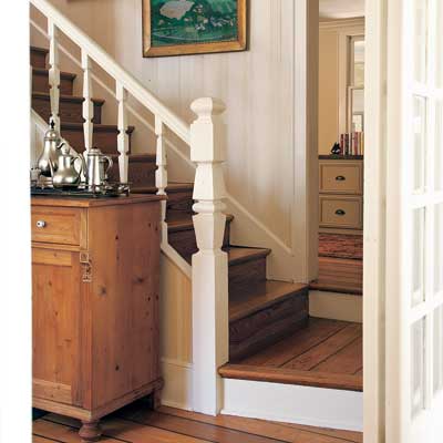 Attic staircase of this Orlando colonial home