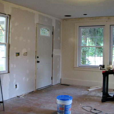 a family space remodel before