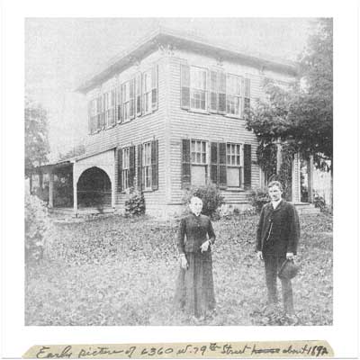 unidentified couple stands in front of this indianapolis indiana save this old house  in the early 1890s