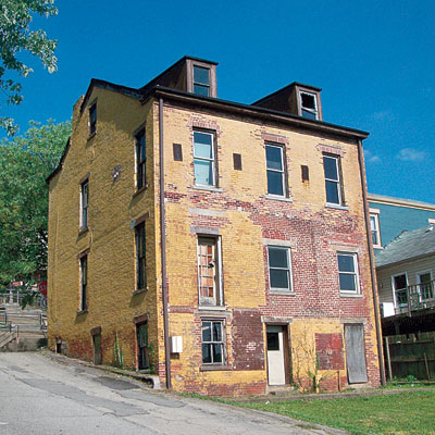 Wheeling, West Virginia brick federal back exterior view