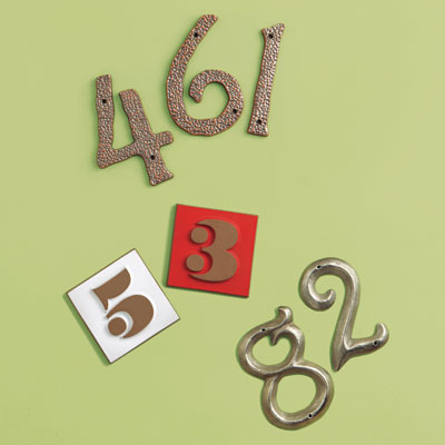 19th Century style, Mid-Century and Pre-War house numbers