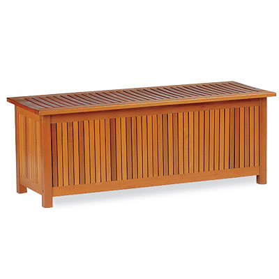 Backless wooden storage bench 