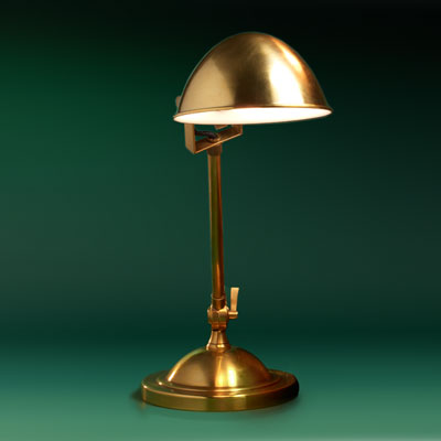 natural brass desk pharmacy lamp