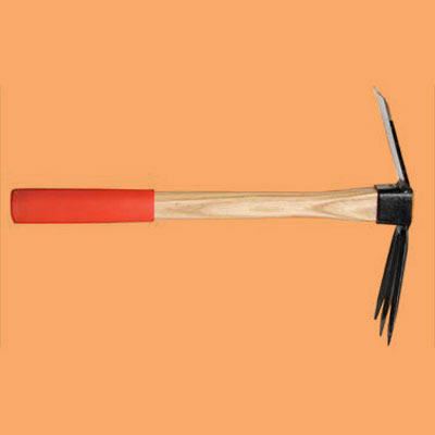 a combination  hand cultivator and mini grub hoe