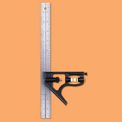 a metal combination square
