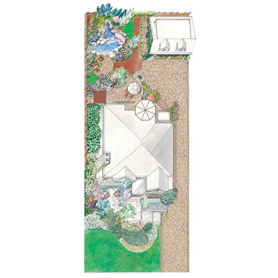 illustration of garden plan