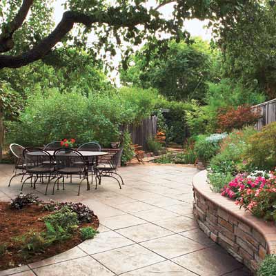 outdoor space with concrete patio