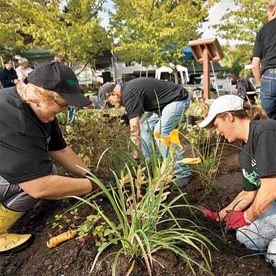 the people who plant rain gardens to help you plan
