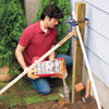 Set the first fence post