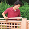 Adding the trim to the fence