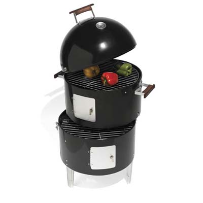 combination smoker, grill, and roaster from hammacher schlemmer
