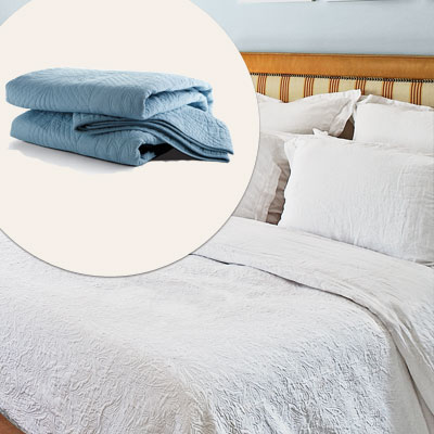 blue quilt