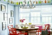 eclectic breakfast nook