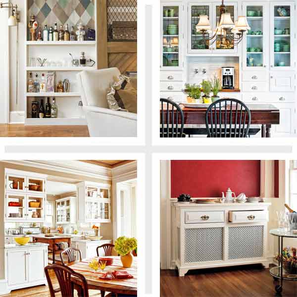 built-in bars for entertaining