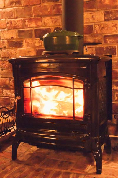 wood stove