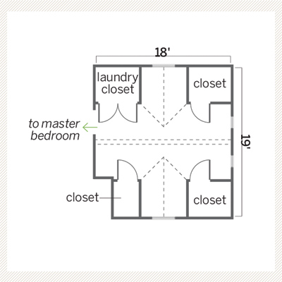 before floor plan of master bath remodel 