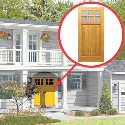 yellow front door