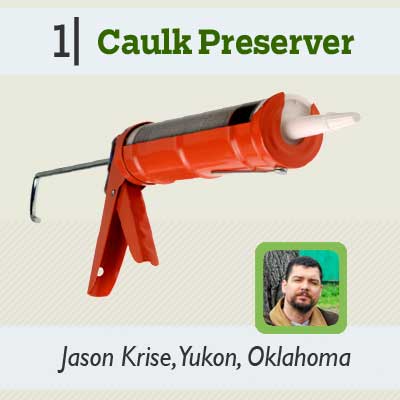 Caulk Preserver reader tip from the this old house reader remodel issue 2012