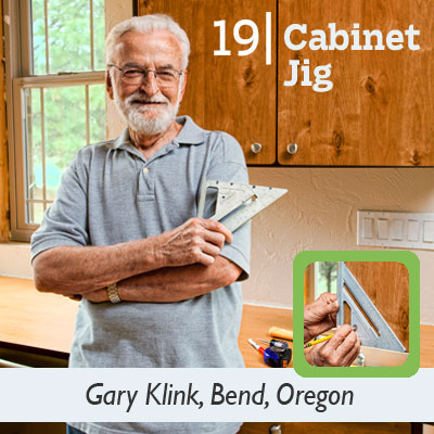 Cabinet Jig tip from the this old house reader remodel issue 2012