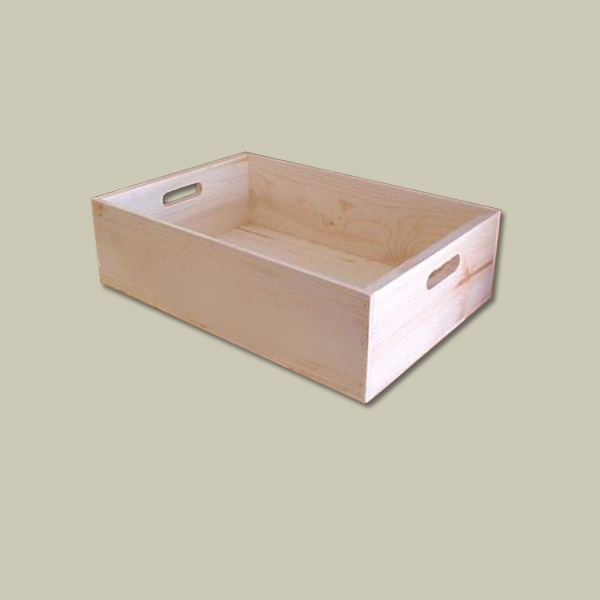 old fashioned wine box used for mudroom storage