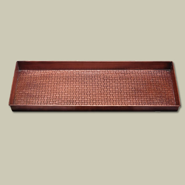 metal boot tray for holding pet bowls