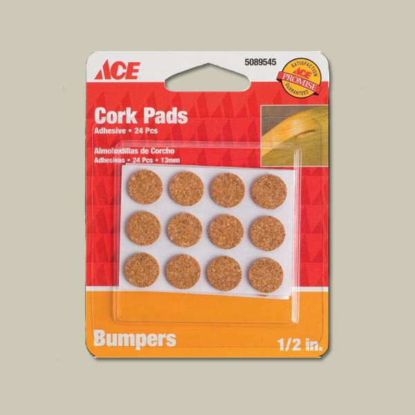 cork bumpers for silencing cabinets doors and drawers