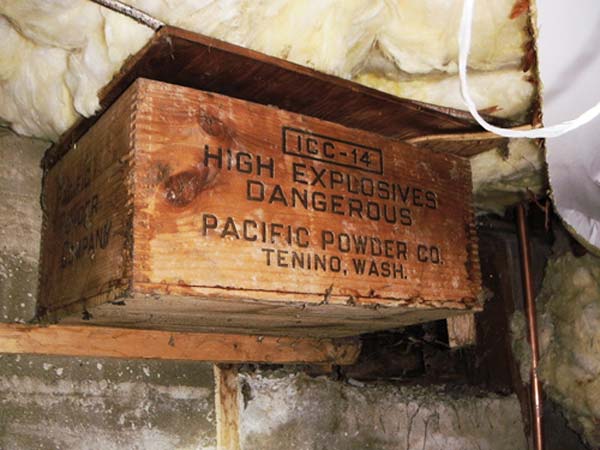 explosives box stored used in the crawl space of the this old house Home Inspection Nightmares XXVIII gallery