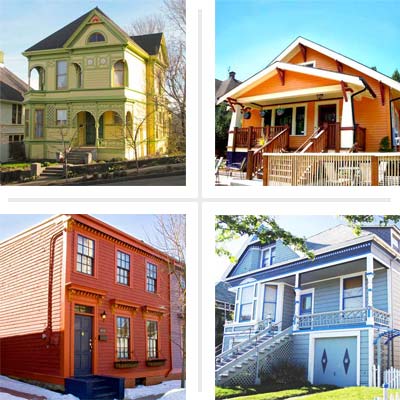 colorful houses 