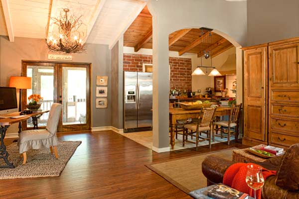 open kitchen in cottage whole house remodel 