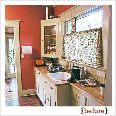 small layout of craftsman kitchen before remodel
