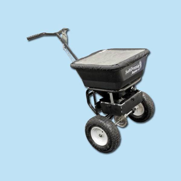 walk behind salt spreader for storm readiness