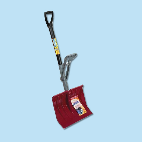 height-adjustable snow shovel for storm preparation