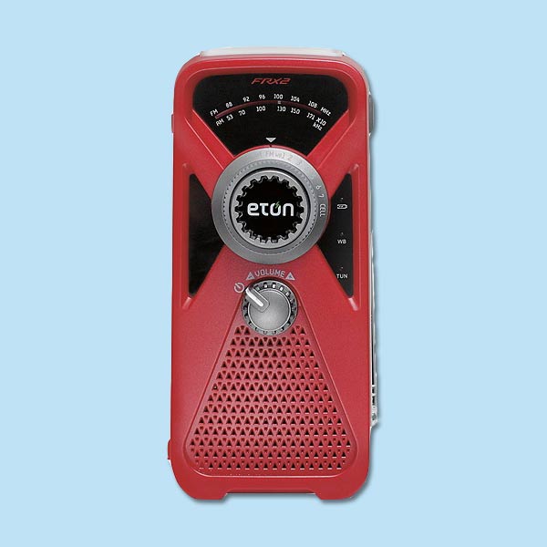 hand crank radio for storm preparation