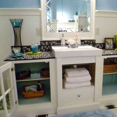 reader remodel built-in bath project after