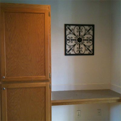 reader remodel built-in pantry project before