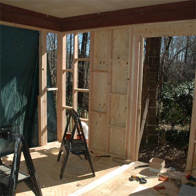 reader remodel built-in greenhouse project before