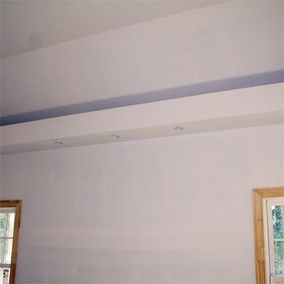 reader remodel built-in ceiling project before