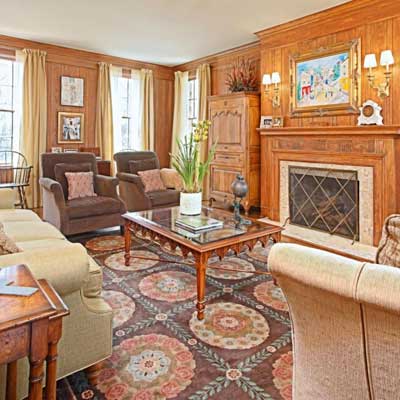 Wood Paneling Is Left Natural: After from Best Living Spaces Before and Afters 2012