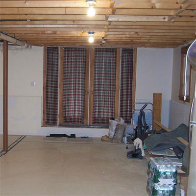 Bare-Bones Basement Upgrade: Before from Best Living Spaces Before and Afters 2012