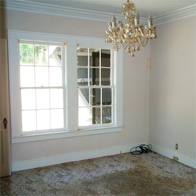 Great Space in Back of Home: Before from Best Living Spaces Before and Afters 2012