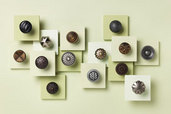 a grouping of fancy cabinet knobs