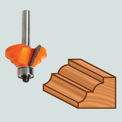 bead and cove bit for a router